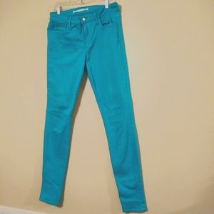 Turquoise vibrant Joe's Jeans skinny fit